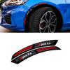 Pair Carbon Fiber Sports Car Fender Flares Arch Wheel Eyebrow Protector Sticker