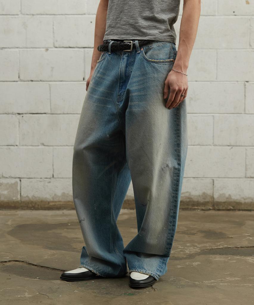 Keulaeki [Men] A-Wide Denim_L/Indigo [Kr265Pmn442]