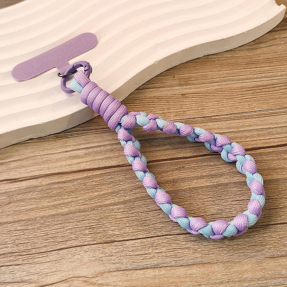 Mobile Phone Lanyard, Short Wrist Rope, Multi-strand Braided Rope, Suitable for Mobile Phone Case, Small Sling, Simple and Thick Anti-drop Rope