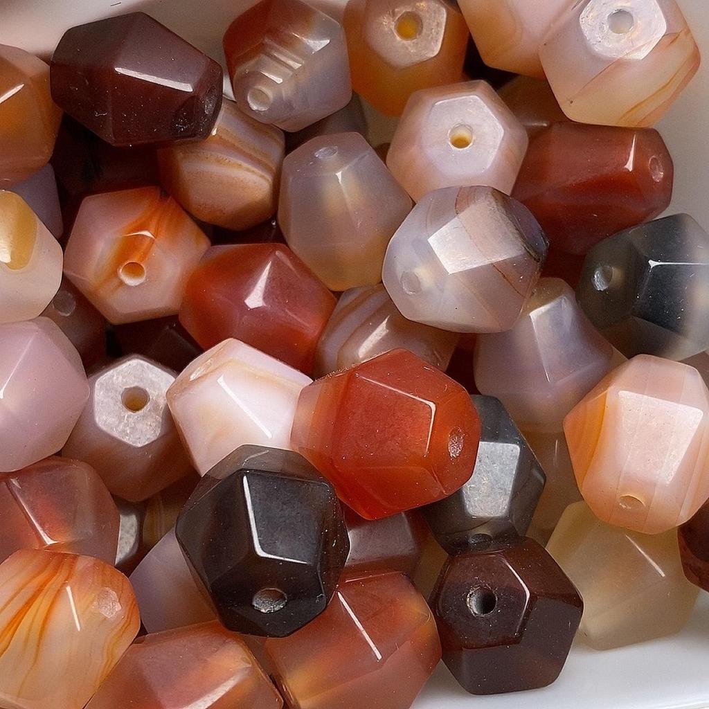 Natural Pink Agate Beads for DIY Crafts and Jewelry Making