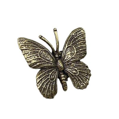 Vintage Copper-plated Butterfly Ornament, Craft.
