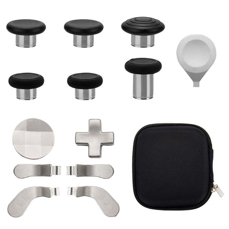 For Xbox One Elite Series 2 Controller Accessories Kit Metal D-Pad Trigger Paddles Repair Set Gamepad Thumb Stick Grips