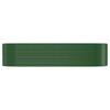 Raised Garden Bed Galvanized Steel 322 X 100 X 68 Cm Green