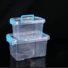 2pcs Large Group Box Plastic Storage Box Transparent Multifunctional Storage Box, suitable for desk, clothing, document storage