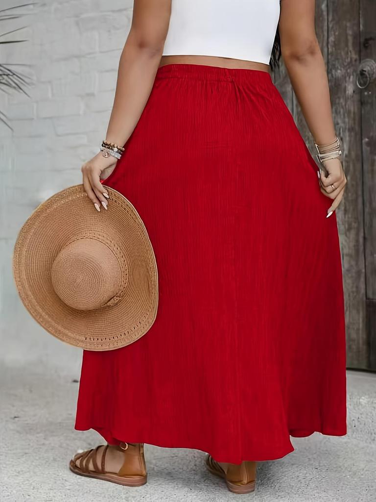 Jupe Casual Polyvalente Unie Élégante Style Européen et Américain pour Femme