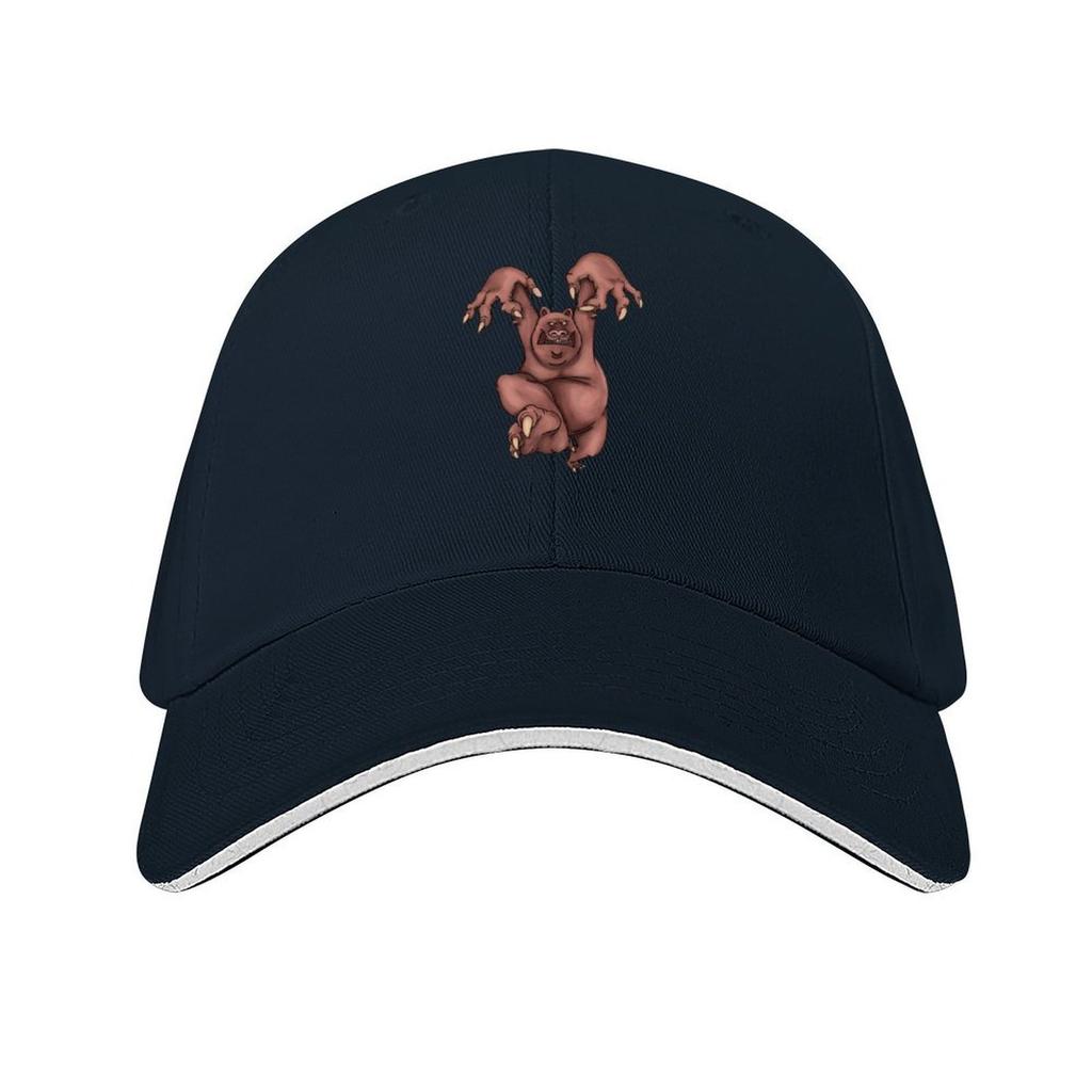 Wild and angry grizzly bear sticker and tshirts for kids and tennager Baseball Cap luxury woman cap Womens Golf Wear Mens