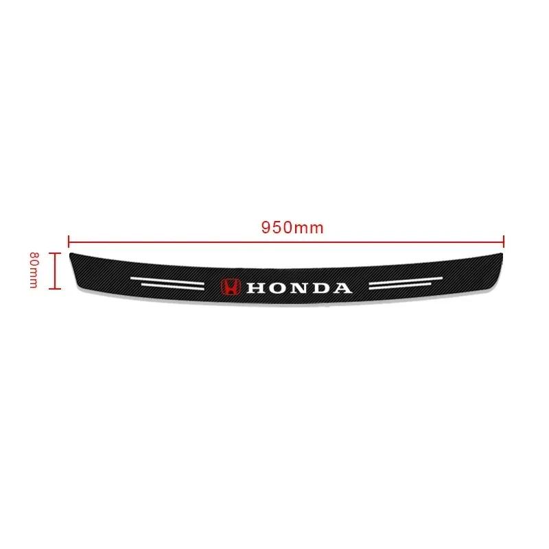 

2025 Hot Carbon Fiber Auto Protective Rear Trunk Bumper Guard 3D Stickers For Honda Mugen Power Jazz City Civic Inspire Accord F