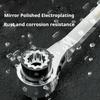 8 In 1 Ratchet Wrench Multifunctional Two-way Spanner Thickening Labor-saving Anti-rust Car Repair Tools Household Hardware Tool