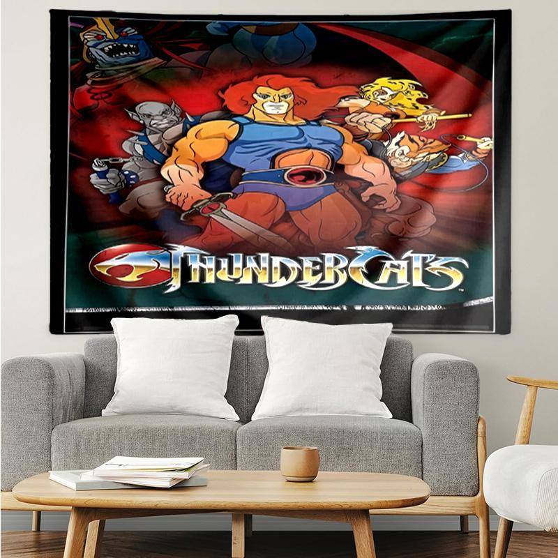 1PC Thundercats Adventure Quest Tapestry Accessories Playroom Tapestry, for Bedroom,Livingroom, dormitory Room Wall Decor Fan Birthday Gifts