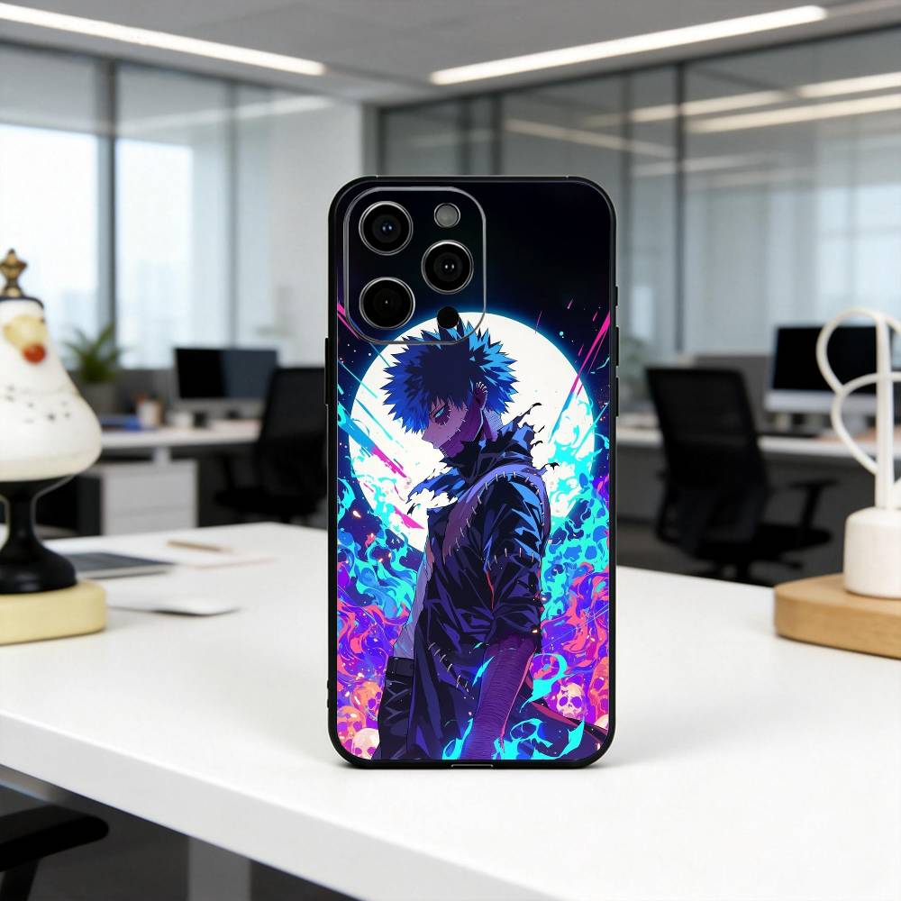 

D-Dabi My H-Hero A-Academia-DMHA Phone Case For iPhone 17, 16,15,14,13,12,11 Plus,Pro Max, Others Soft Black Cover iPhone15