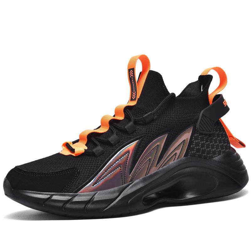 Men Fashion Casual Shoes Light Sports Running Shoes Breathable Comfortable Walking Shoes Flying Woven Surface 2022 Tennis Shoes 46