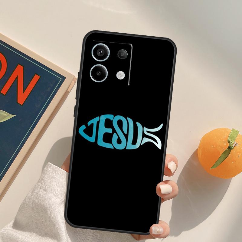 Fish Symbol Jesus Christ Christian Funda For Xiaomi Redmi Note 14 13 Pro 9 10 11 12 9S 10S 11S 12S Redmi 13C 10C 12C 14C Case