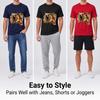 Funny Screaming Squirrel 3D All Over Print Men's Crew Neck T-Shirt