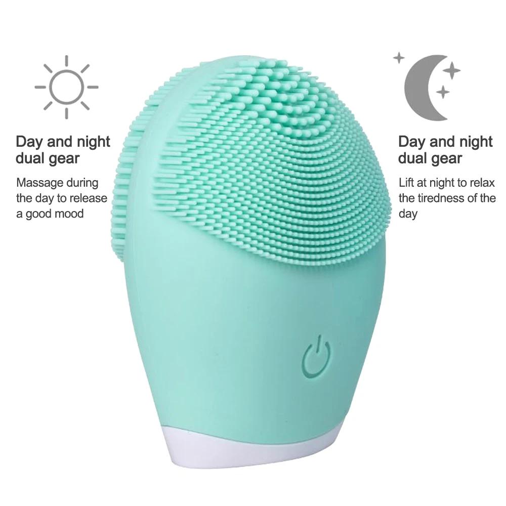 Facial Cleansing Brush Face Skin Care Tools Waterproof Silicone Electric Sonic Cleanser Facial