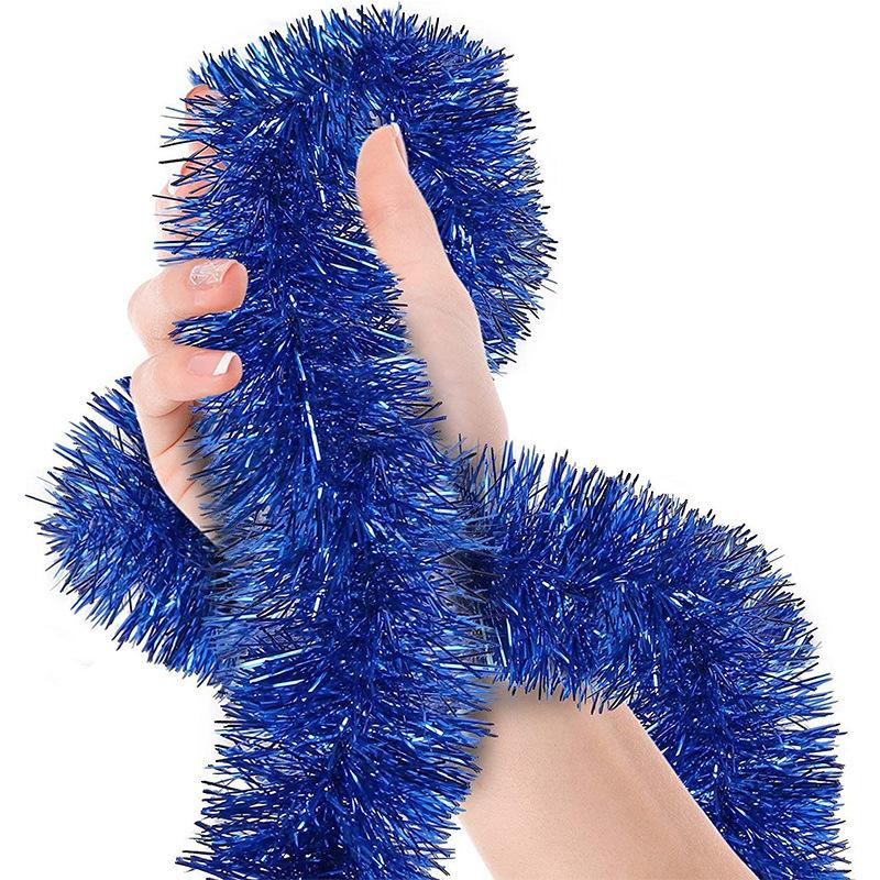 

Christmas Garland Decoration,Artificial Pine Garland Decor for Outdoor Indoor Green Greenery Fireplaces Holiday Party Decor 15m синий