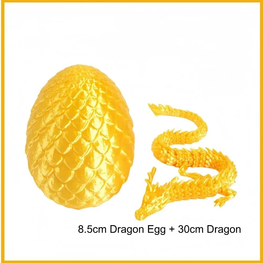 3D Mini Chinese Dragon Surprise Egg Movable Joint Tabletop Decoration Collectible Gifts And Toys Home Dragon Articulated