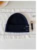 High quality% Australian wool solid color hat scarf gloves three-piece winter warm knitted suit women