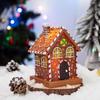 Latest Christmas Luminous Gingerbread House Ornaments Christmas Nice Home Use Living Room Atmosphere Layout Tabletop Resin Decoration
