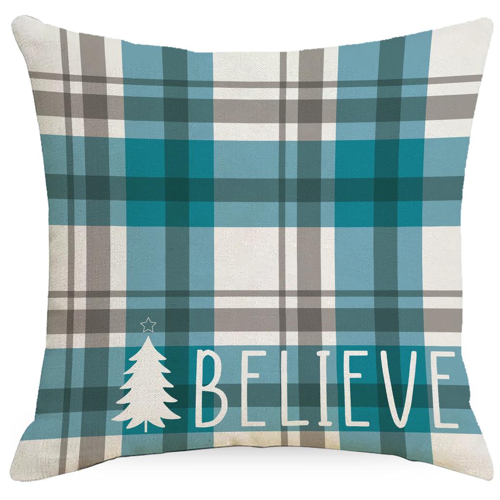 Neue Weihnachts-Kissenbezug Möbel, Kissenbezug Leinen Bedruckt Wohnzimmer Sofa Dekoration Kissenbezug