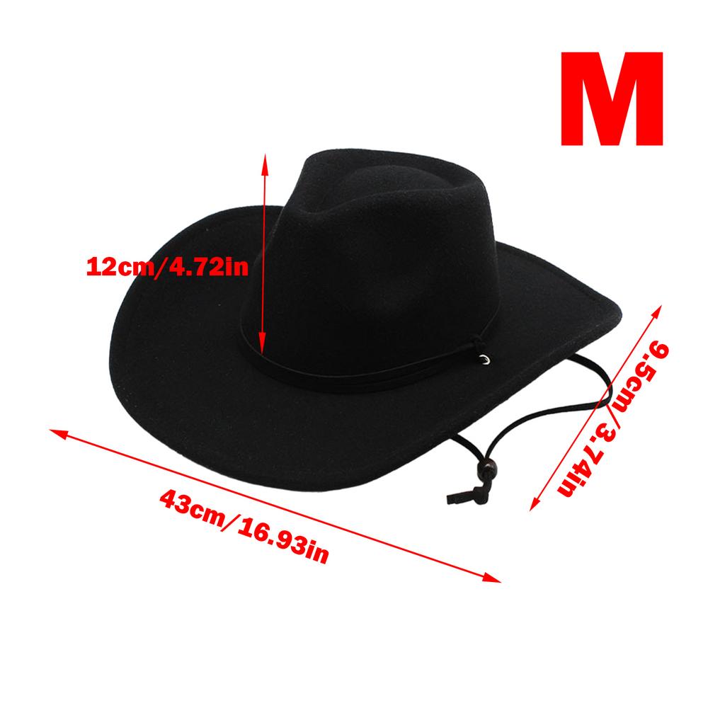 Western Cowboy Hat Classic Western Cowgirl Hat Comfortable Cowboy Hat Plain Sun Hat Western Accessory For Men Women Costume
