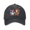 French Peruvian Roots France Peru Flag Baseball Caps Casual Distressed Washed Rooster Alpaca Snapback Unisex Outdoor Soft Hats