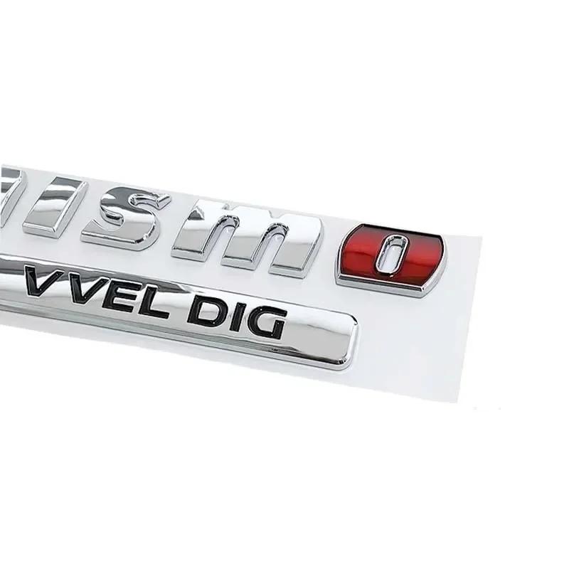 AOW4  ABS Car Rear for Nissan NISMO VVEL DIG Badge Qashqai Elgrand Leaf Juke Patrol Note Trunk Fender Side Letter Sticker Accessories