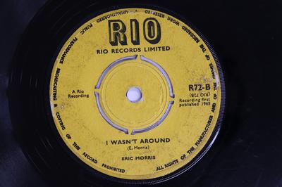 7inch Record ERIC MONTY MORRIS  I Wasnt Around  By The Sea R72 RIO 1965 UK Reggae Ska  Dub Used