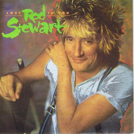 7inch Record ROD STEWART - Lost In You W7927 Warner Bros. Re 1988 UK Rock Used