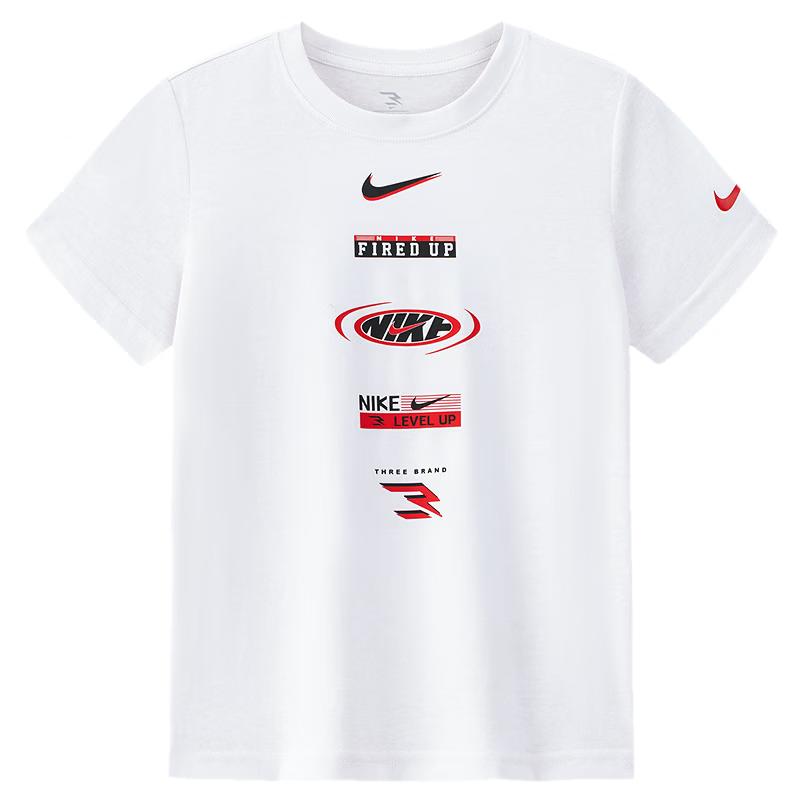 Детская футболка с коротким рукавом NIKE 3BRAND S белый