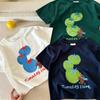 Summer Children'S Short-Sleeved T-Shirt Boys And Girls Pure Cotton Children'S Clothing Round Neck Cartoon Printed Top