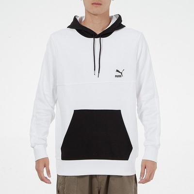 Sweatshirts Men's White Hooded Moderate Regular 534158-52