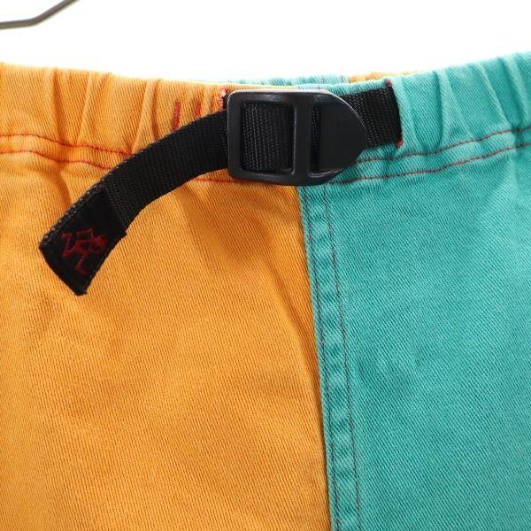 Gramicci Outdoor Shorts Green X Orange Climbing Men's Used
