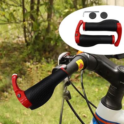 BOLANY Bike Rubber Handle Grips Anti-skid Shockproof Wear-resistant Handlebar Sleeves Replacement Parts