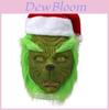 Máscara do Grinch Monstro Rascal Verde Com Chapéu de Natal Para Diversão de Cosplay de Adulto