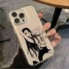 Line Art Cool Girl Pattern Design Protective Cover for iPhone 17 16 15 14 13 12 11 16E Series Pro Max Plus