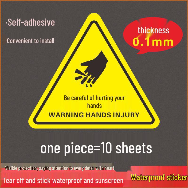 Electric Shock Warning Sticker - Caution Symbol for Distribution Box