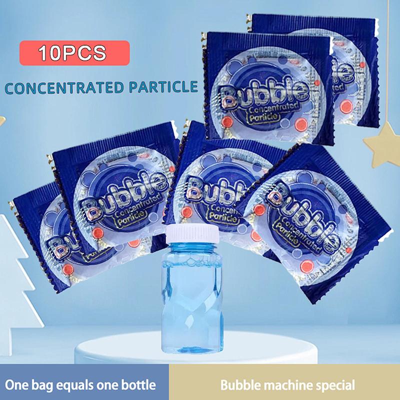 Bubble Concentrate Particles Just Add Water Soapy Water Bubble Gun Accessories 10 Pack