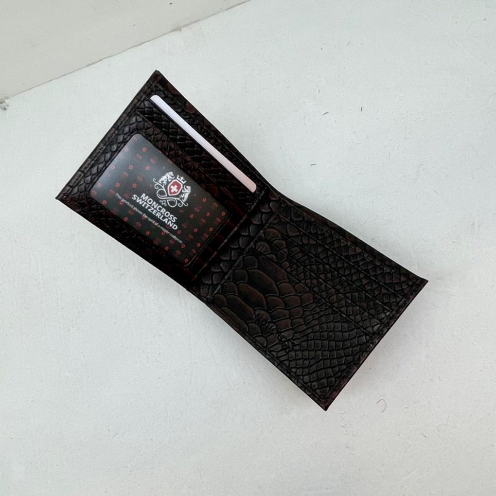 Men's Luxury Cowhide Horizontal Wallet - Men's Essential Item - 75% Off Sale - AM2102-9 Brown