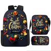 Christmas Backpack, 3D Digital Printed Backpack, Shoulder Bag, Pencil Case, Three-Piece Set