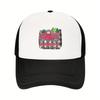 Wonderful Time of Year Christmas Trucker Hat Festive Red Truck Mesh Baseball Cap Breathable Adult Snapback