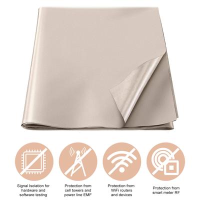 RFID Shielding Fabric EMF Block WiFi/RF Anti-Radiation Cloth Magnetic Anti Signal Interfer High-Shielding Conductive Fabric Cloth for RFID Wallets
