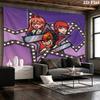 Chainsaw Man Wandteppich Ästhetisches Wandbehang Gedruckter Stoffdecke Dekorative Wandteppiche Für Schlafzimmer Wohnzimmer Heimdekoration