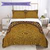 Muslim Pattern Bedding Uilt Set Uilt Cover Pillowcase Home Decoration Birthday Gift (1 * Duvet Cover + 2 * Pillowcase  Without Core)130