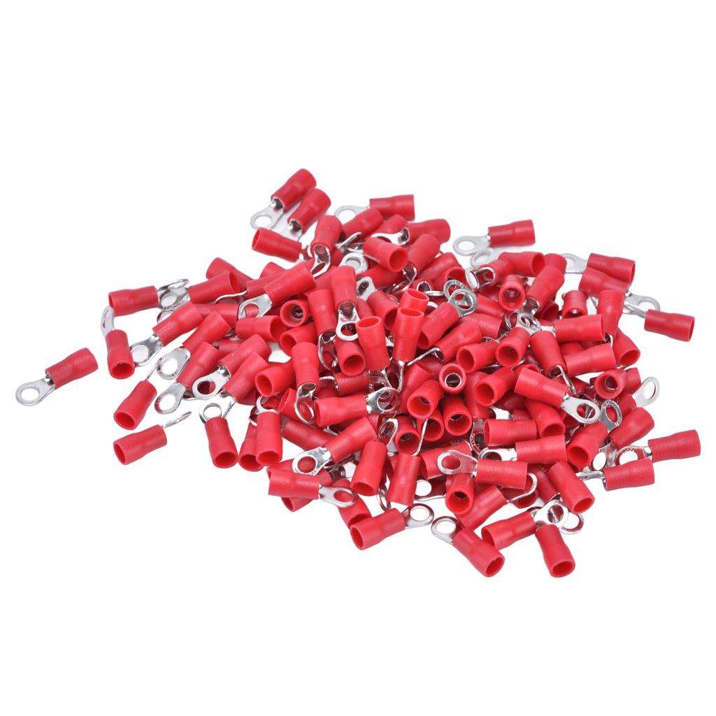 150 Stück Vorisolierte Crimpanschlüsse Kupfer PVC Ringtyp Drahtverbinder für Maschinen AWG 14?12