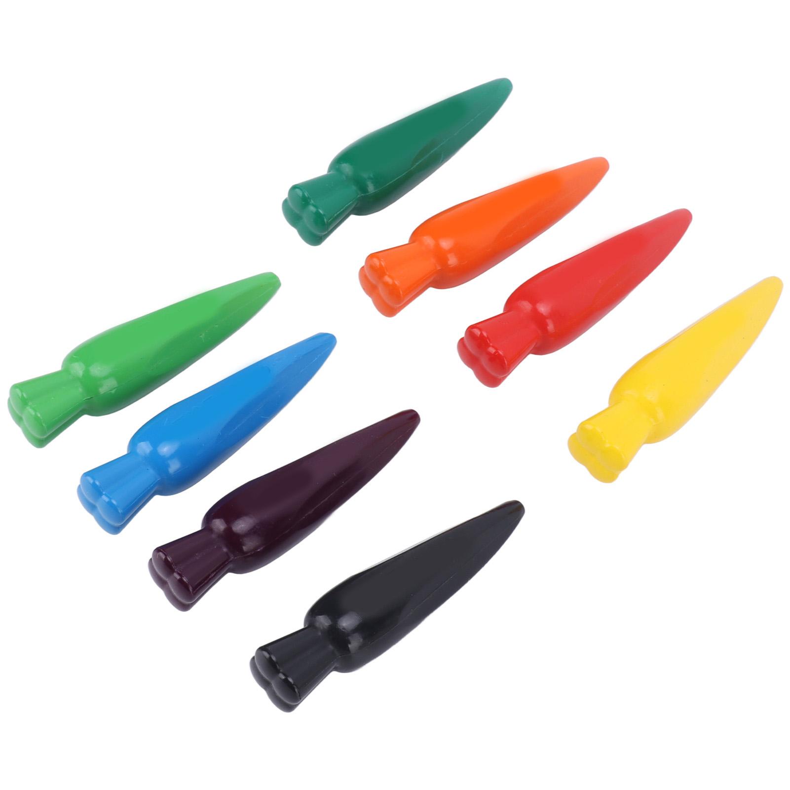 

Восковые мелки 8 цветов в форме редиса, хорошо рисующие, смываемые, водорастворимые, детские мелки для рисования