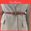 Slim Genuine Leather Belt Women With Alloy Pin Closure For Fashionable Daily Use
