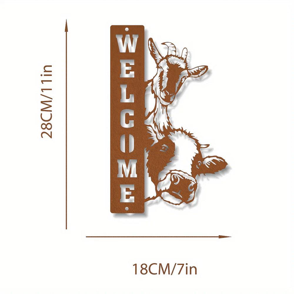 

Декоративные таблички для фермерских домов - Преобразите свою ферму с помощью этих табличек. Знаки для коров, овец, коз. Приветственный декор фермы. Деревенский. чёрный