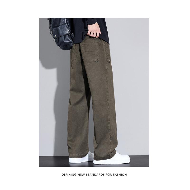 Tencel Drapey Casual Pants for Men, Summer Loose Straight Workwear Pants, 2026 New Sports Pants