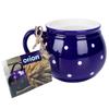 Small Ceramic Mug Orion Blue Polka Dot 200ml