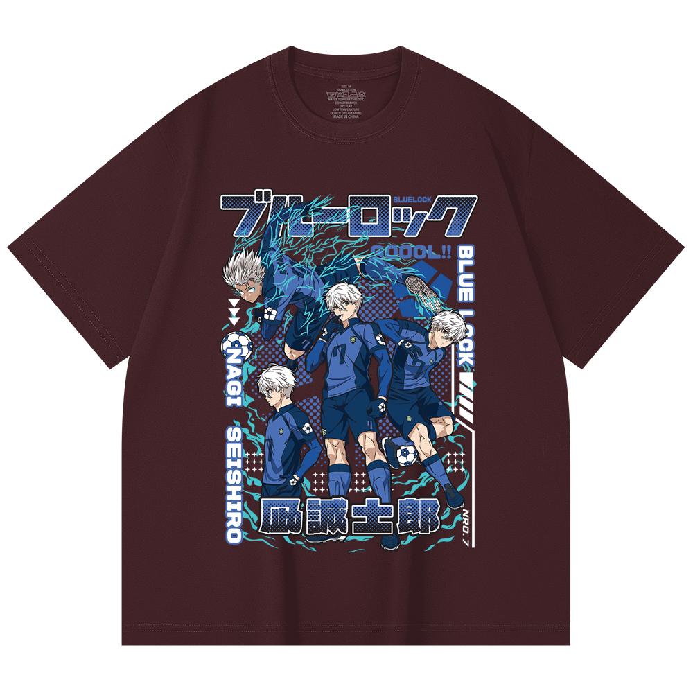 

230 Gsm 100% Cotton Blue Lock V3 Print Unisex Heavy Cotton T Shirt 2XL